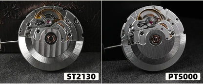 San Martin Watch New Upgraded Sub Men PT5000 ST2130 Automatic Diving Watches with Ceramic Bezel 200m Waterproof Sapphire SN0017G