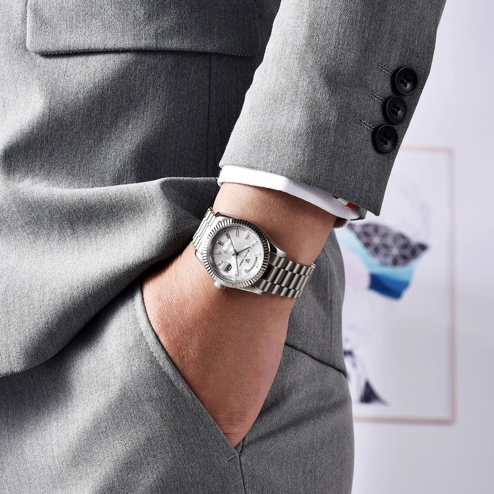 2026 New PAGANI DESIGN Enamel Dial DD36 Luxury Silver Gold Automatic Watch For Men AR Sapphire crystal Mechanical Wristwatch Men