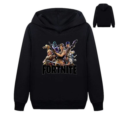 Hanorace pentru copii cu imprimeu Fortnite, costum confortabil cu design animat, bluze lejere cu mânecă lungă, haine de toamnă-iarnă