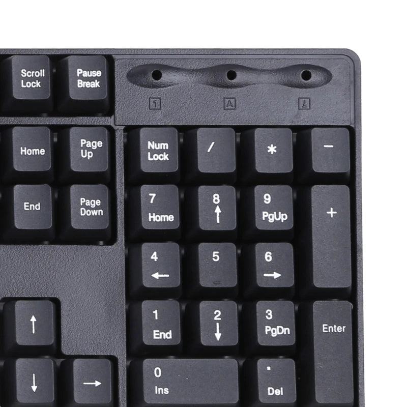 Teclado ergonómico USB para PC, teclado ruso / teclado inglés DropShipping