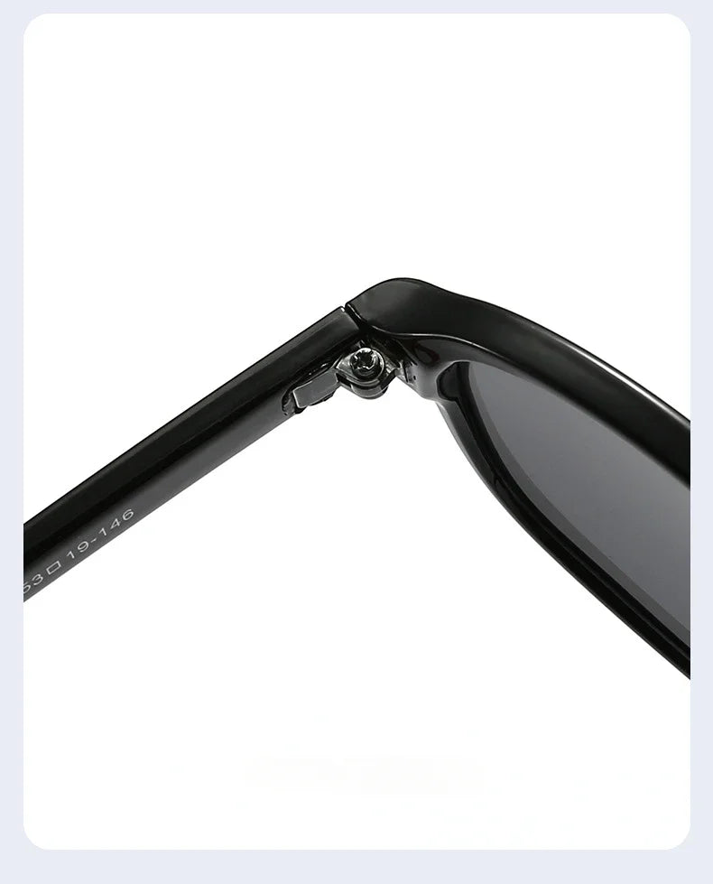 Personalized oval-shaped small frame plastic-rimmed sunglasses for men and women, suitable for daily sun protection