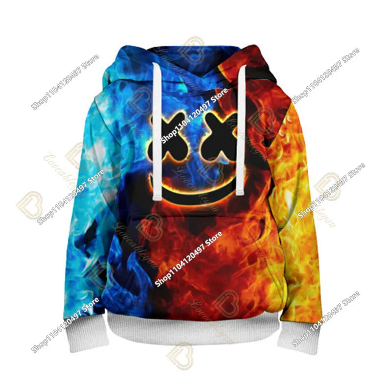 2-14Y Sweatshirt Fortnite Child Print Hoodie Sweatshirts Boys Girls Fashion Harajuku Jacket Kids Clothes Games Cosplay Costume