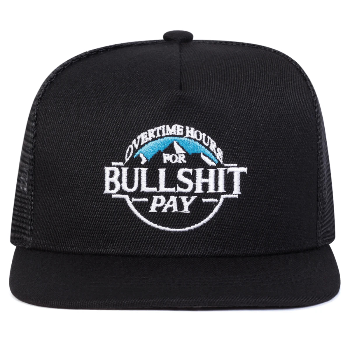 Unisex BULLSHIT PAY Embroidery Hip-hop Net Hats Spring Summer Outdoor Adjustable Sports Casual Baseball Caps Sunscreen Hat Cap