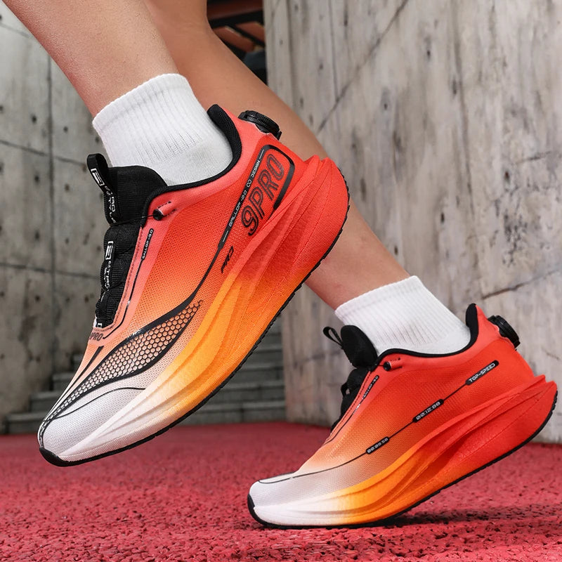Unisex Sports Shoes Soft Sole Lightweight Flat Bottom Competition Training Shoes 2026 New Shock-Absorbing Racing Running Shoes