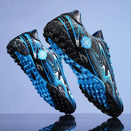Chaussures de football pour hommes, chaussures de terrain professionnelles, crampons FG/TF pour entraînement sur gazon, chaussures de futsal, baskets de football antidérapantes, chaussures à crampons pour cheville, pointur