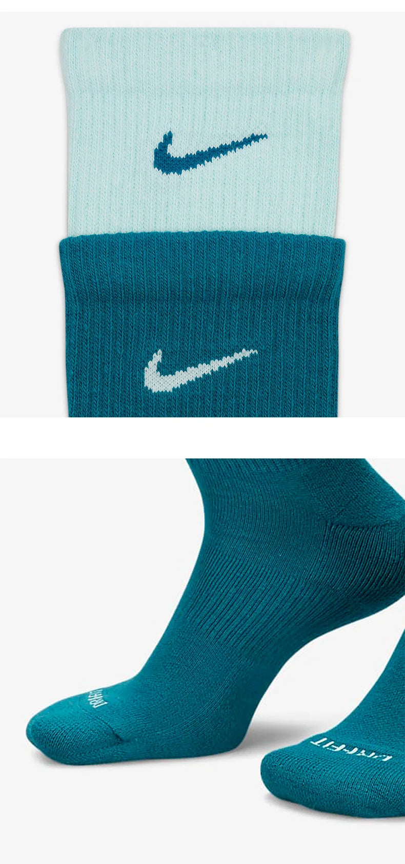 Nike Authentic New Men's and Women's Breathable Fitness and Leisure Sports Socks Set DD2795-302