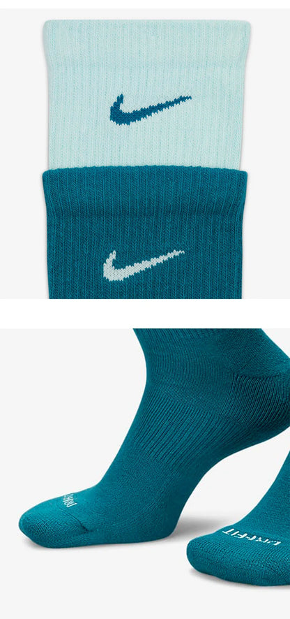 Nike Authentic New Men's and Women's Breathable Fitness and Leisure Sports Socks Set DD2795-302