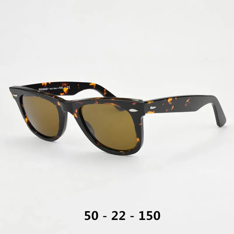 SUN glasses classics Glass lens Acetate sun glasses men Y-2140 Double rivet Design Goggles Elegant Female Square UV sunglass