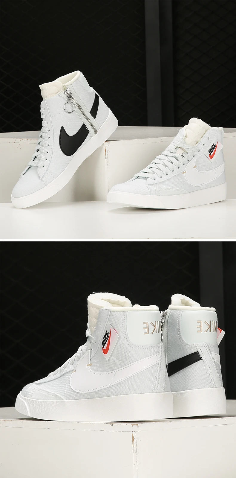 Nike originale, sæsonaktuelle, nye højtoppe casual-sko til kvinder BQ4022-400