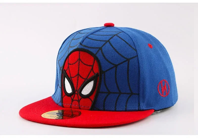Anime-tegneserie Spiderman-hatte til børn, småbørn og babyer – baseballkasketter til forår og sommer – justerbare snapback-kasketter i hiphop-stil til børn