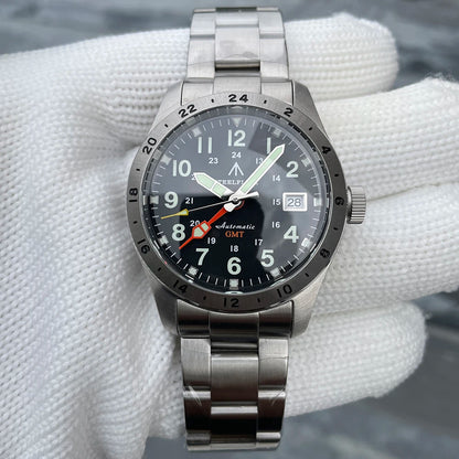 STEELFLIER Ufficiale SF792 GMT Orologio da polso meccanico Movimento NH34 Super BGW9 C3 Luminoso Impermeabile fino a 200 m Orologio da immersione di lusso da uomo