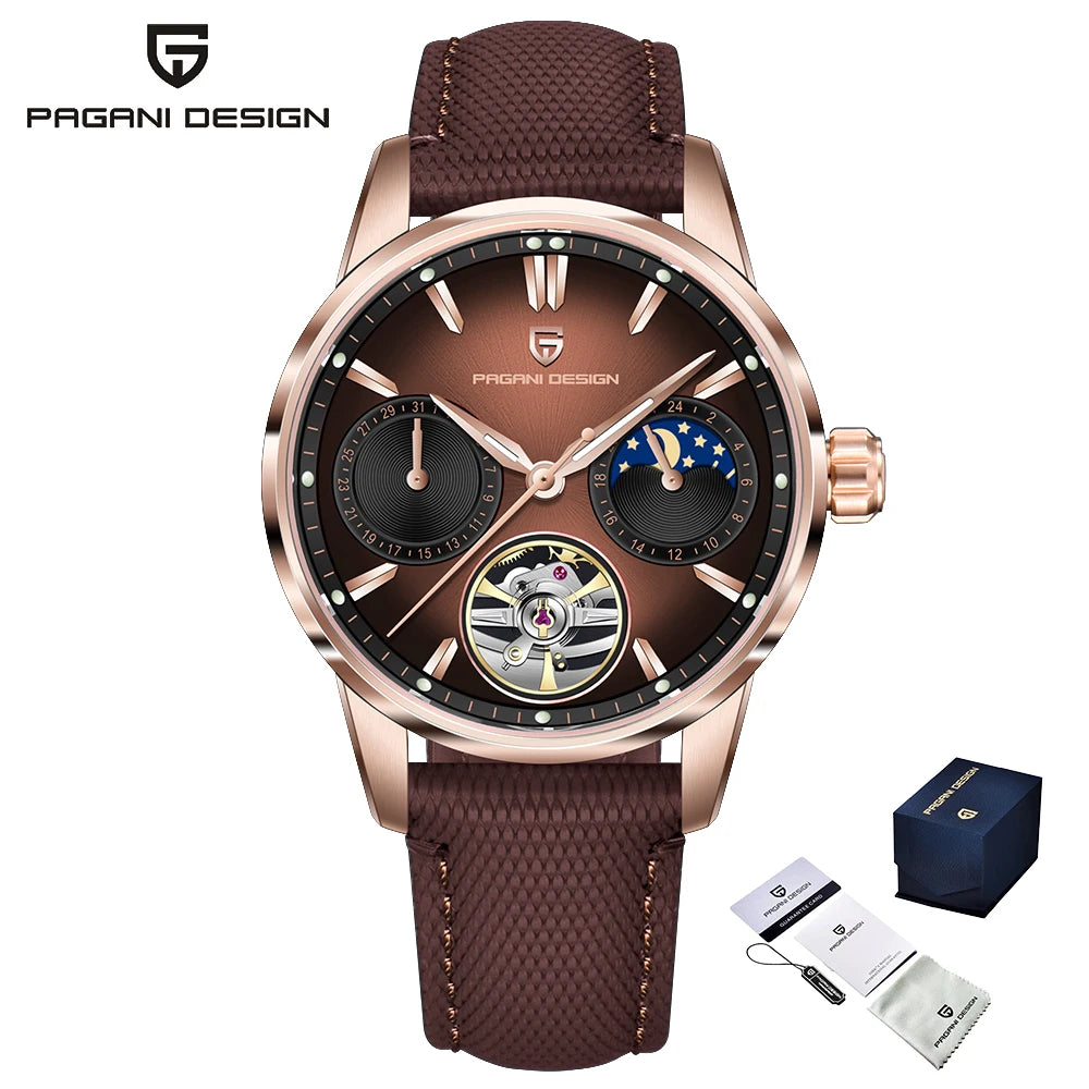 Pagani Design 2025 New 41MM Luxury Automatic Mechanical Men's Watch Stainless Steel 100m Waterproof Pilot Watch reloj hombre