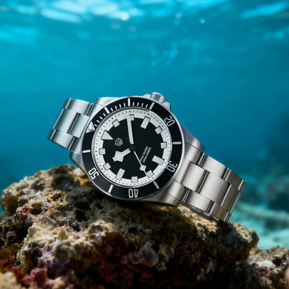 Watchdives WD1969 PRO Men Quartz Watch Sapphire Crystal Luminous Waterproof VH31Sweep Seconds Movement Stainless Steel Watches