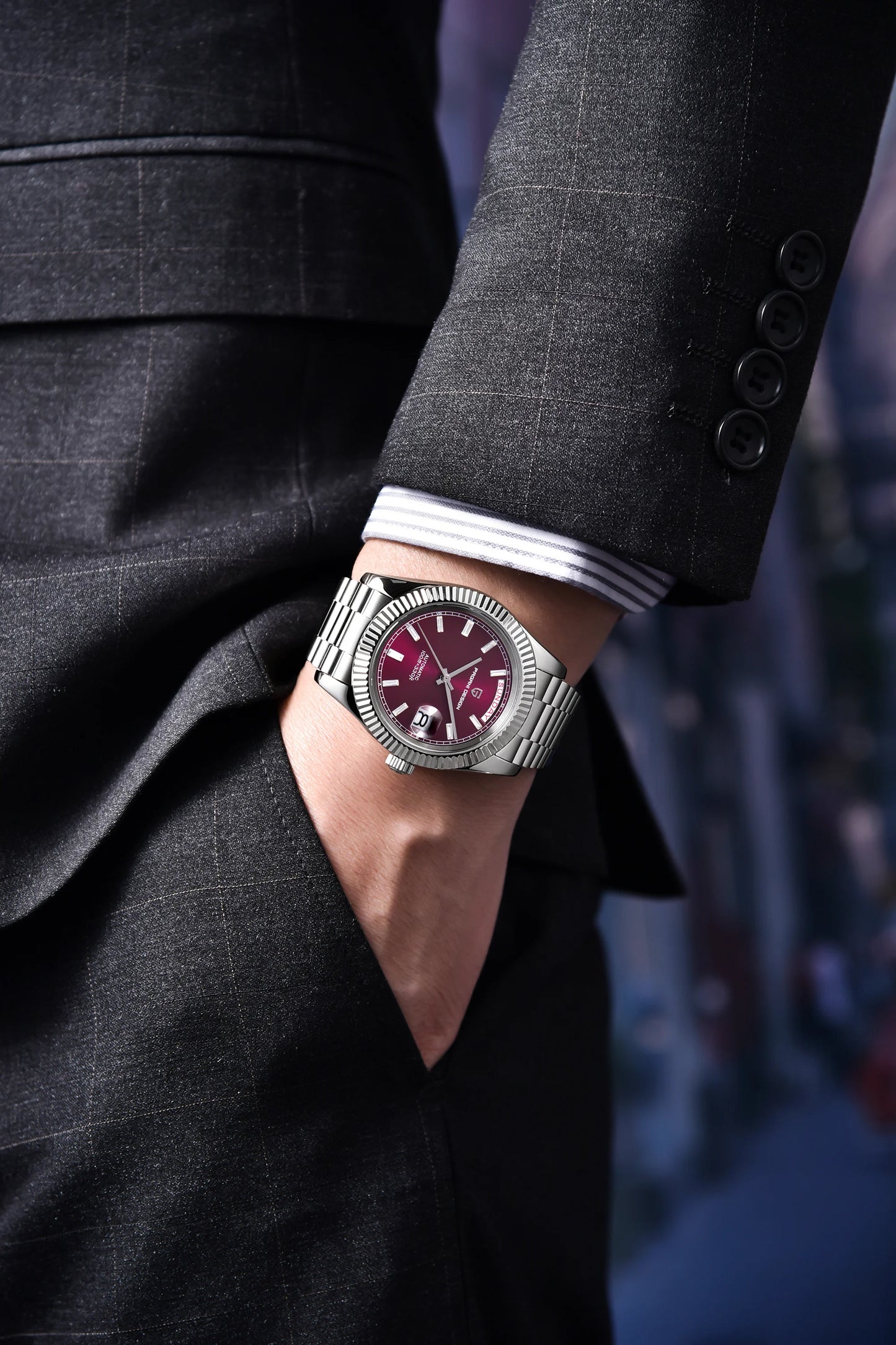 PAGANI DESIGN 2024 New DD40 NH36A Men's Watches Luxury Automatic Mechanical Watch For Men AR Sapphire Glass Date Wristwatch Men