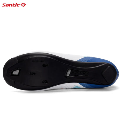 Santic Mens Cycling Shoes 2025 New Glass Fiber Nylon Sole Outdoor Pro Road Racing Shoes Auto-lock Road Riding Bicycle Sneakers