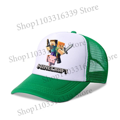 New Game Theme Hat Man Baseball Cap Male Sunshade Sunscreen Cap Minecrafted Fashion Hip Hop Caps Leisure Net Hats Birthday Gift