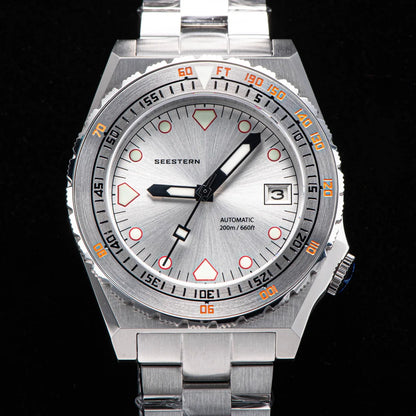 SEESTERN SUB600T V3 Mens Watch Automatic Diving Sapphire Wristwatch NH35 Movement Ceramic Bezel Luminous Date Jubilee Waterproof