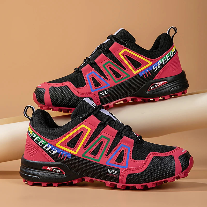 Scarpe da trekking da donna per attività outdoor, scarpe sportive da escursionismo, scarpe tattiche da caccia antiscivolo, scarpe da arrampicata traspiranti con lacci, ciclismo