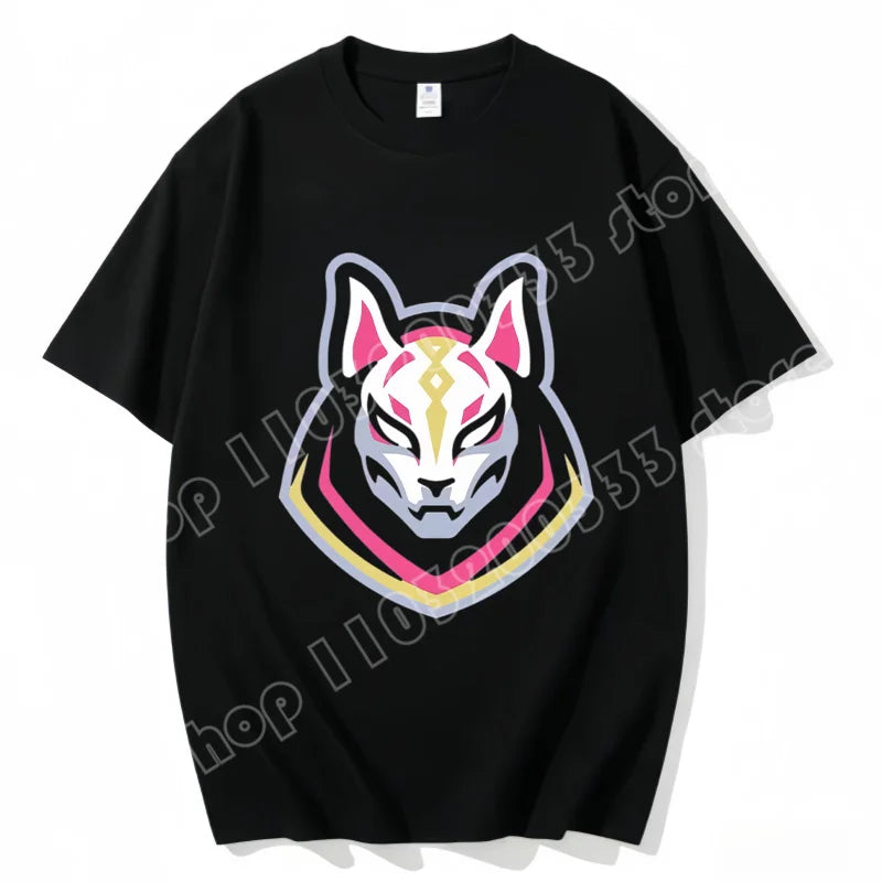 Fortnite Rundhals-T-Shirt für Erwachsene, unisex, Gaming-Dance-Mode, neu, aus reiner Baumwolle, kurzärmeliges Oberteil, perfekt für Freizeit und Urlaub