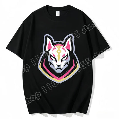 Fortnite Rundhals-T-Shirt für Erwachsene, unisex, Gaming-Dance-Mode, neu, aus reiner Baumwolle, kurzärmeliges Oberteil, perfekt für Freizeit und Urlaub