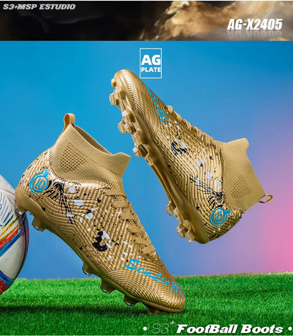 New Men Professional Soccer Shoes Non-slip Football Boots Unisex Breathable Futsal Sports New Cleats Drop Shipping Ultralight