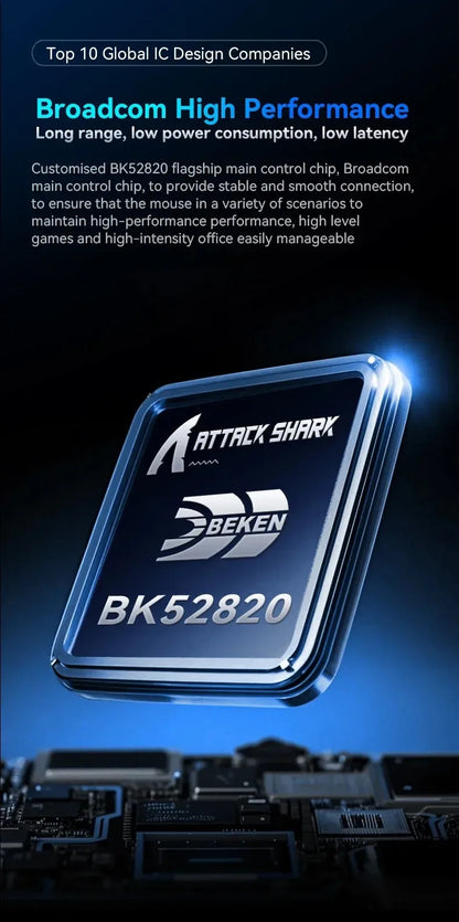 ATTACK SHARK X11SE ultraleichte kabellose Gaming-Maus, 20Millionen Klicks Lebensdauer, PAW3311 Gaming, 22KDPI, 400IPS, 40G, 1KHz, 65 Stunden, 30mAH