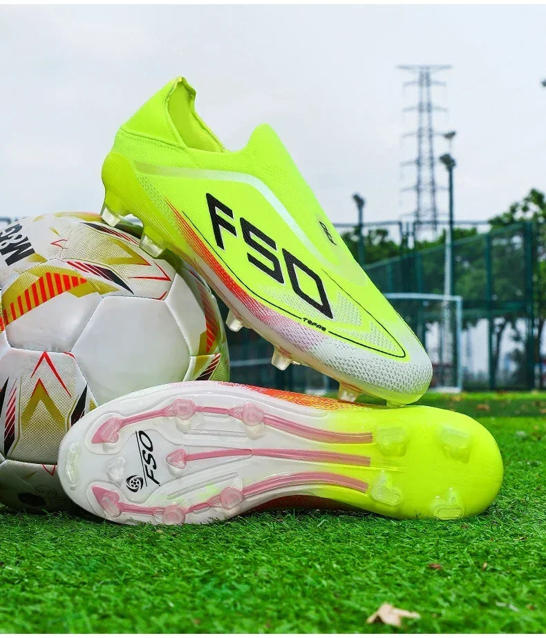 New Men's Football Boots Non-Slip Boys Outdoor Hot-Selling Soccer Shoes Grass Match Sneakers High-Quality Cleats High-Top Lightweight