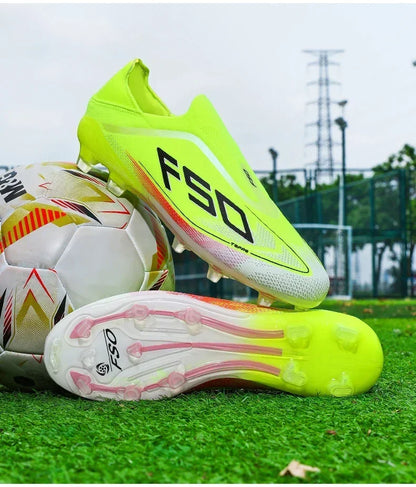 New Men's Football Boots Non-Slip Boys Outdoor Hot-Selling Soccer Shoes Grass Match Sneakers High-Quality Cleats High-Top Lightweight