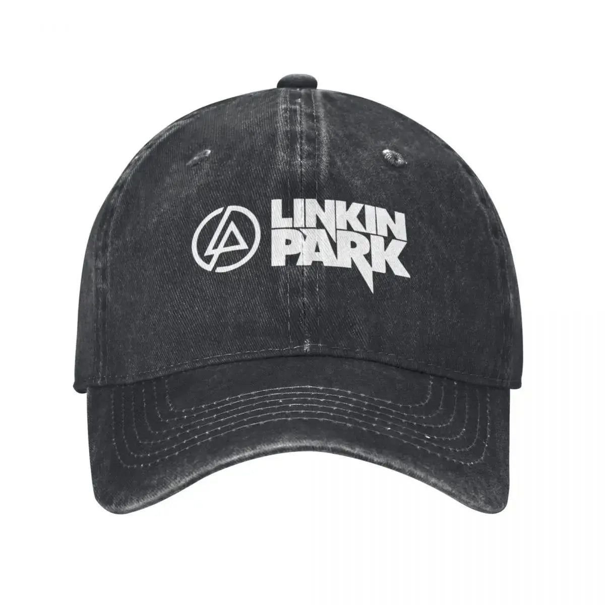Linkins Meteora Minutes To Midnight Casquettes de baseball pour hommes et femmes, pour le parc et la chasse, effet vieilli et délavé, style vintage, pour le golf et les activités de plein air, à fermeture à pression