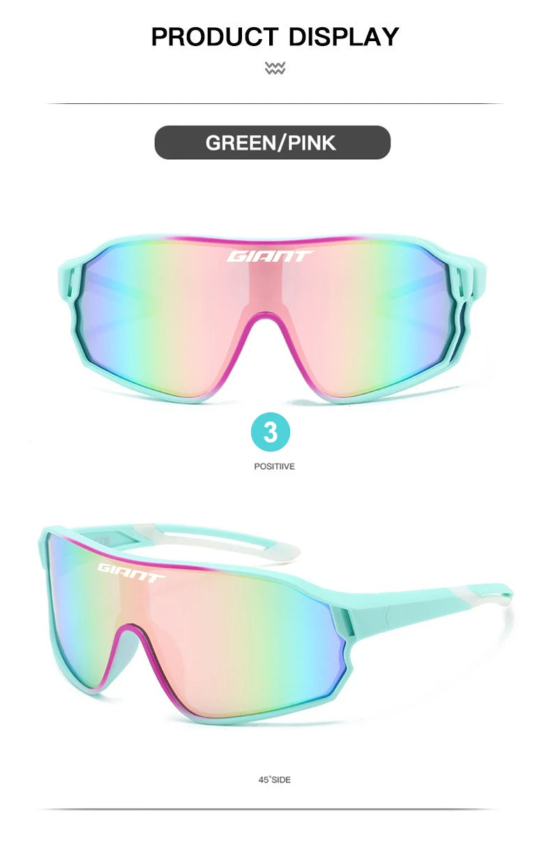 GIANT Cycling Glasses men and women UV400 Anti Fog HD REVO Lenses CE/ANSI Certified Cateye Design MTB/Road Bike