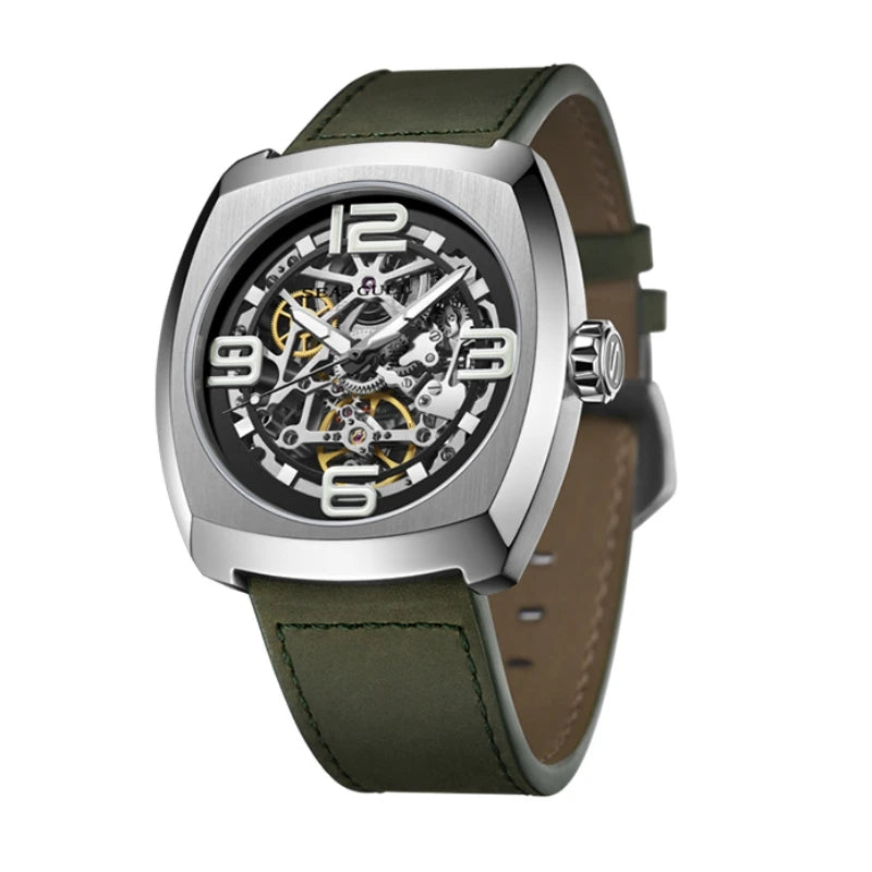2025 Seagull Men's Mechanical Watches 44MM Skeleton Dial Luxury Man Wristwatch Sapphire Stainless Steel Waterproof Clock 6167