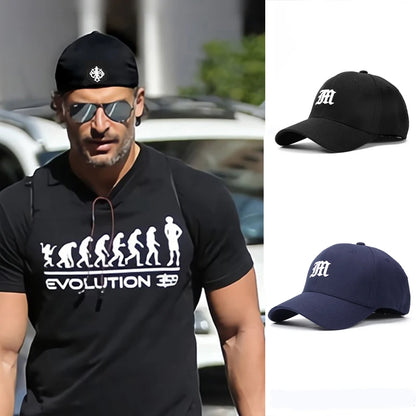 Szorosan illeszkedő, teljesen rugalmas, zárt sapka, „M” betűvel, hajlékony karimájú, új, trucker, férfi, flex, dad, hip-hop, baseball, snapback, napellenző, Era
