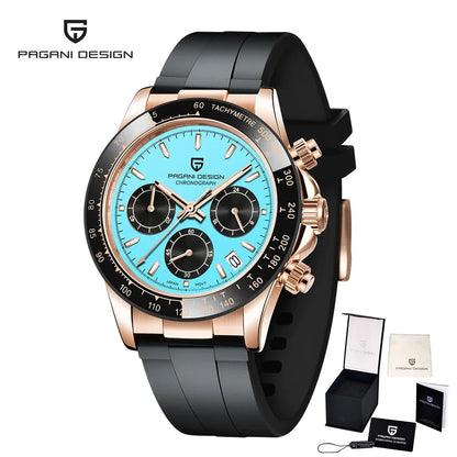 2026 New PAGANI DESIGN PD-1664 Meteorite Dial Fashion Men Quartz Wristwatches 100M Sapphire Glass Chronograph relogio masculino