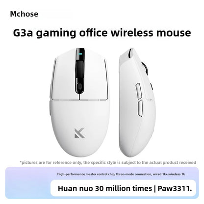 Mouse wireless MCHOSE G3 V2 PRO Bluetooth Tri Mode, ergonomic, ușor, pentru laptop, birou, gaming și accesorii pentru computer
