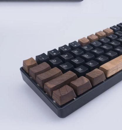 handmade custom wood keycap for mechanical keyboard walnut solid wooden keycaps spacebar Esc Cherry mx switch OEM Profile