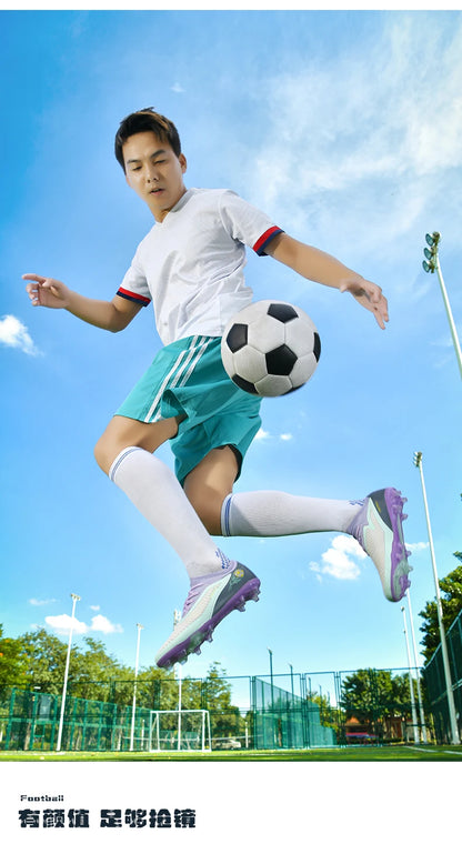 Pánske futbalové kopačky, športová futbalová obuv, outdoorové kopačky, dospelí, protišmykové, chlapčenské, s dlhými hrotmi, tréningové, priedušné, na zápas, pohodlné