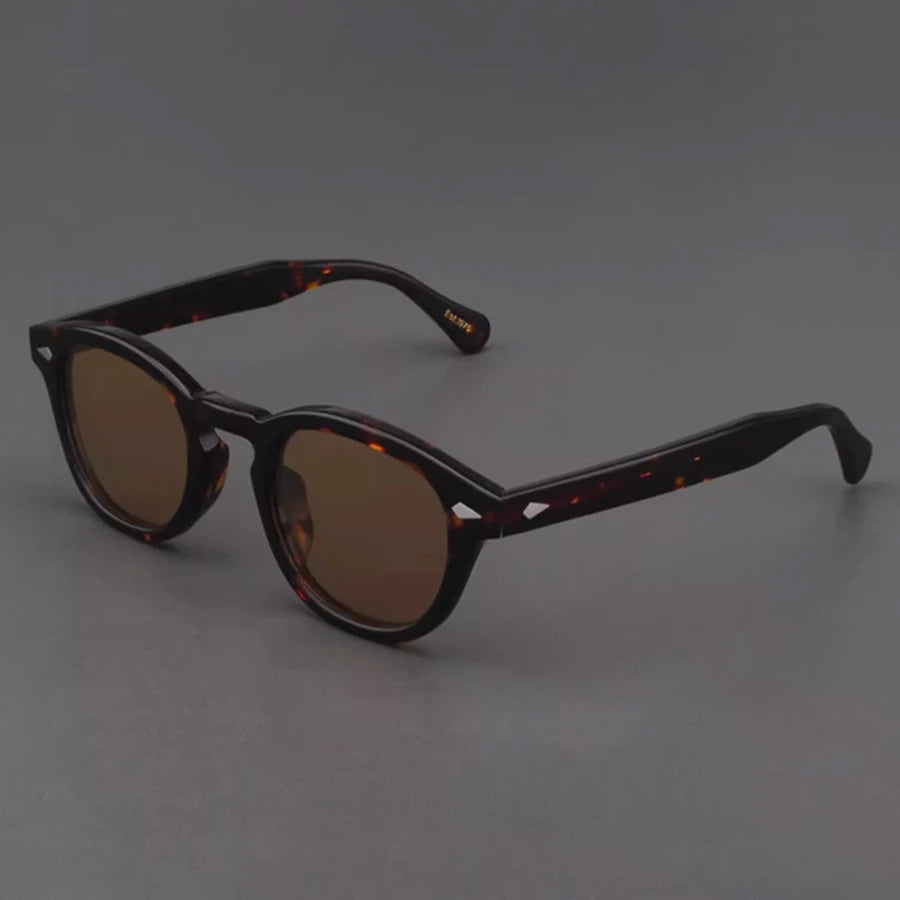 Polarized Sunglasses Men Women Johnny Depp Lemtosh Style Sun Glasses Retro Round Acetate Frame UV400 Lens Oculos
