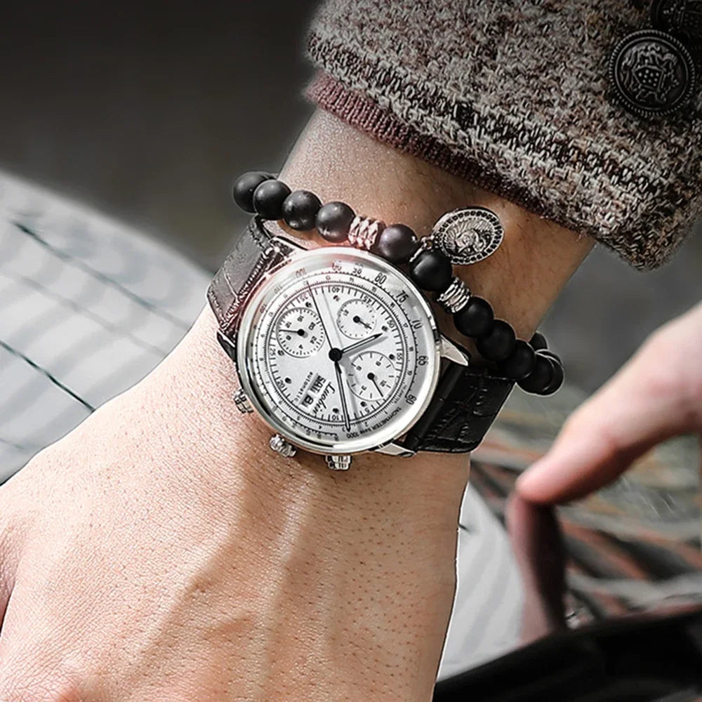 Orologio di lusso da uomo automatico meccanico a carica automatica, elegante, in acciaio inossidabile, luminoso, Relojes Para Hombre 2020