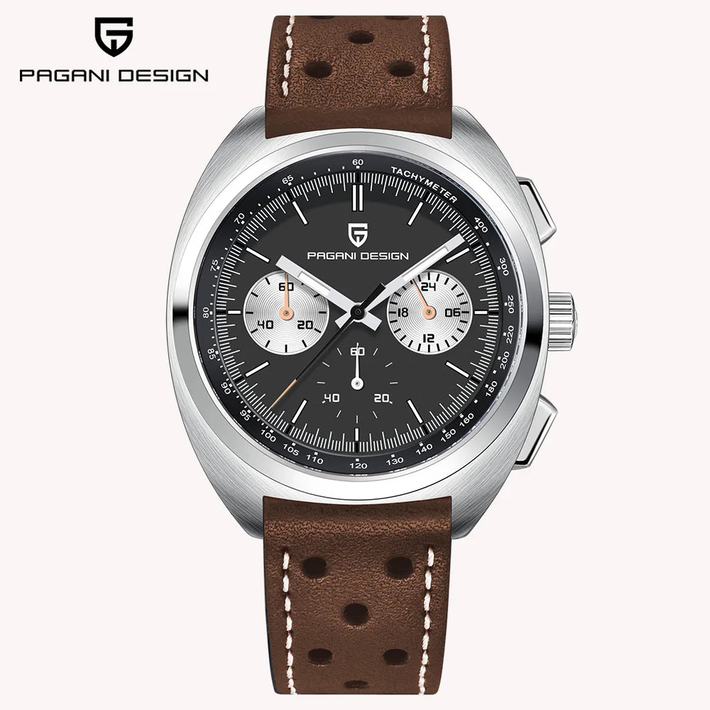 Relógio masculino de quartzo Pagani Design 2026 Fashion, marca de topo de luxo, safira, cronógrafo masculino VK63 em aço, de mergulho