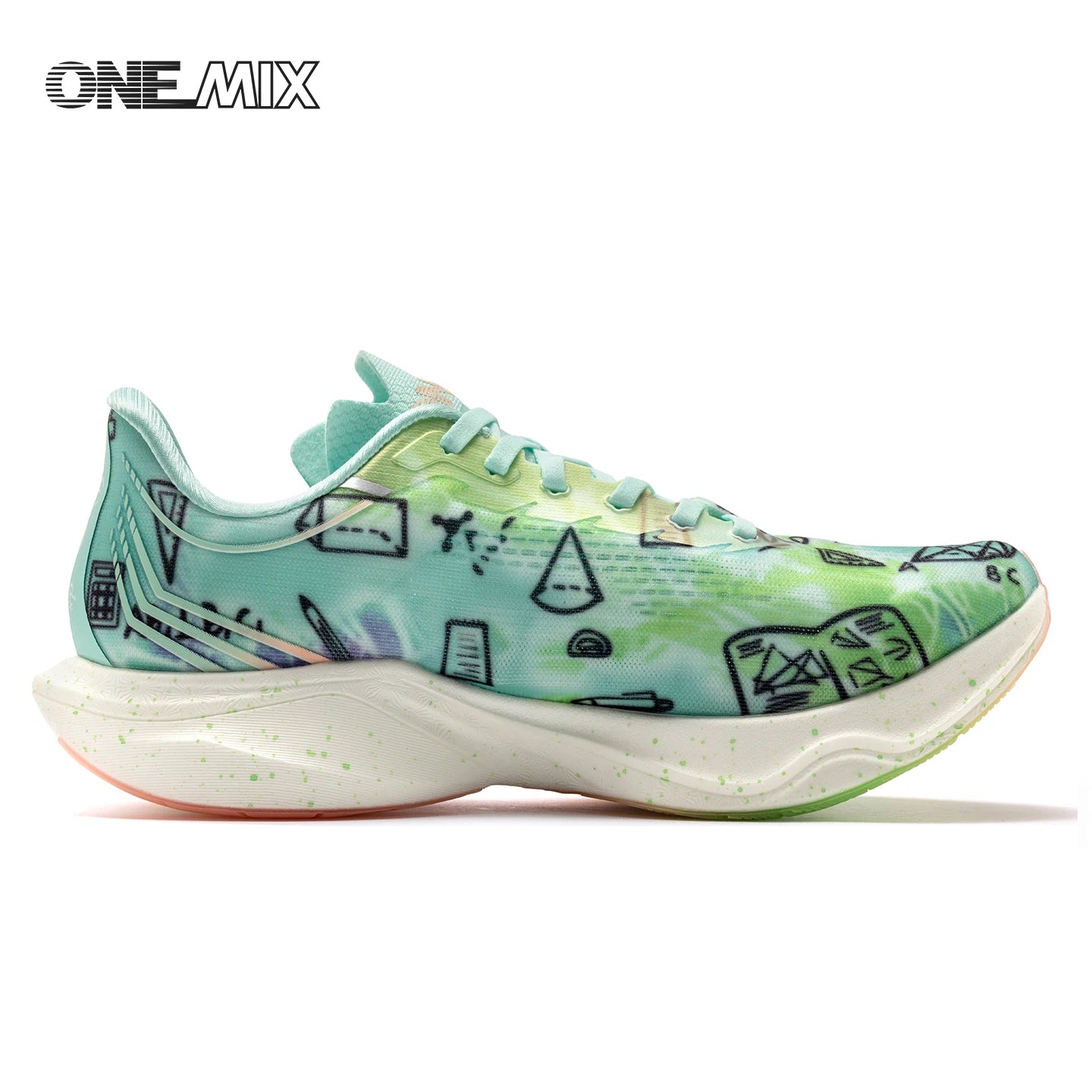 ONEMIX Neue Marathon-Laufschuhe mit Nylon-Carbonplatte, stoßdämpfende Profi-Rennschuhe mit stabiler Unterstützung, ultraleichte Rebound-Sneaker