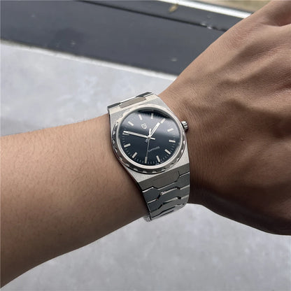 PAGANI DESIGN Men's Quartz Watches Ultra-Thin 7mm Series 222 Sapphire Stainless Steel Waterproof Watches for Man reloj hombre