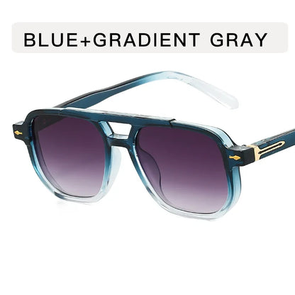 Frame-shaped arrow decorative sunglasses, suitable for both men and women for daily outings, perfect for sun protection.