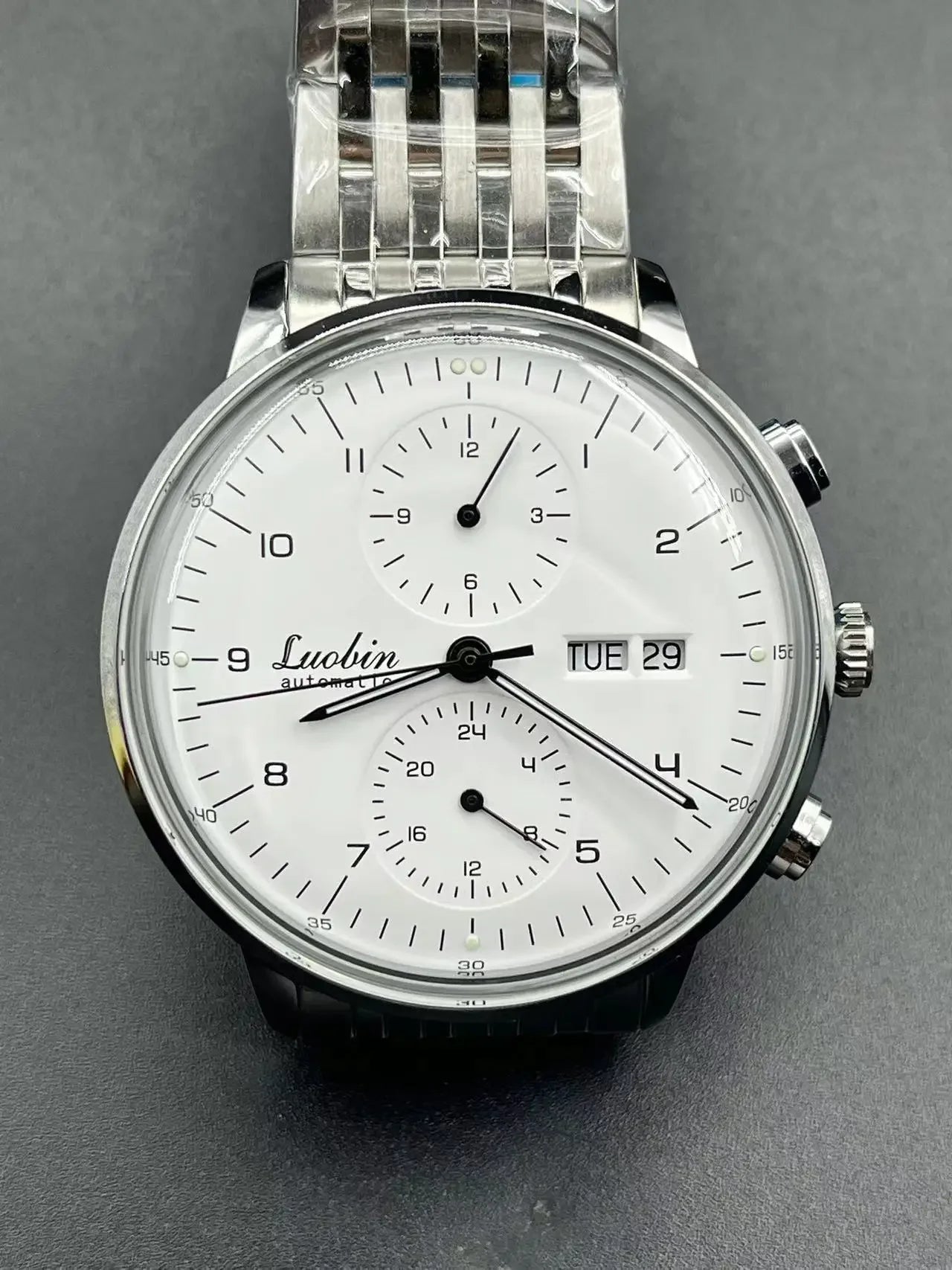Orologio di lusso da uomo automatico meccanico a carica automatica, elegante, in acciaio inossidabile, luminoso, Relojes Para Hombre 2020