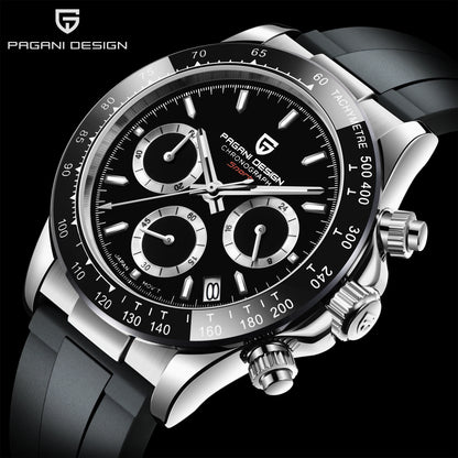 2026 New PAGANI DESIGN PD-1664 Meteorite Dial Fashion Men Quartz Wristwatches 100M Sapphire Glass Chronograph relogio masculino