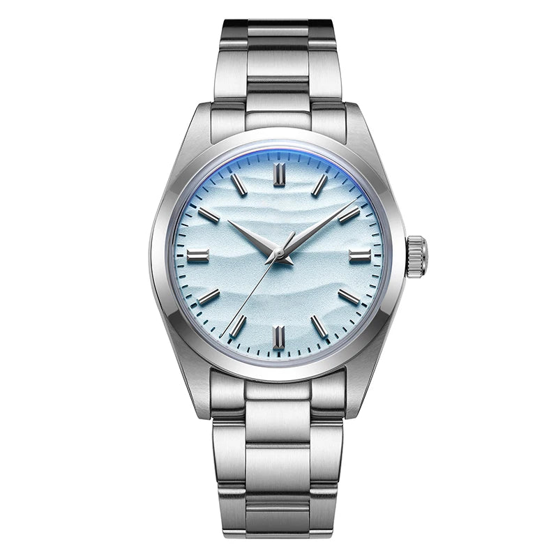 ADDIESDIVE HOT AD2030 36mm Men's Watch Relogios Masculino No Logo Sports Bubble Mirror Pot Cover Glass 10Bar Quartz Wristwatches