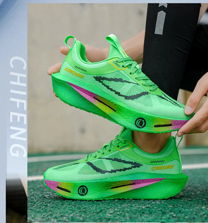 Scarpe da running con piastra in carbonio per maratona, uomo e donna, sportive, traspiranti, leggere, comode, da atletica e outdoor