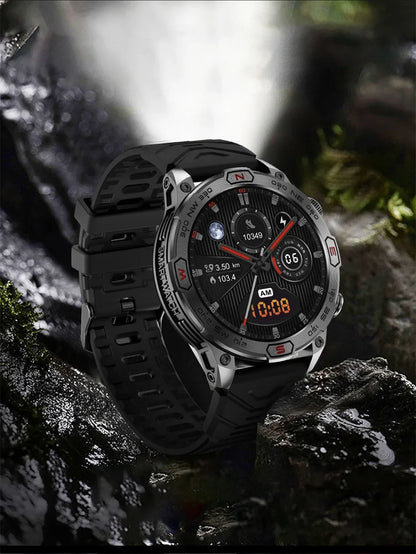 Men's Fashion Outdoor Sport GPS Smart Watch with AMOLED HD Screen, Heart Rate Monitor, and Waterproof Features