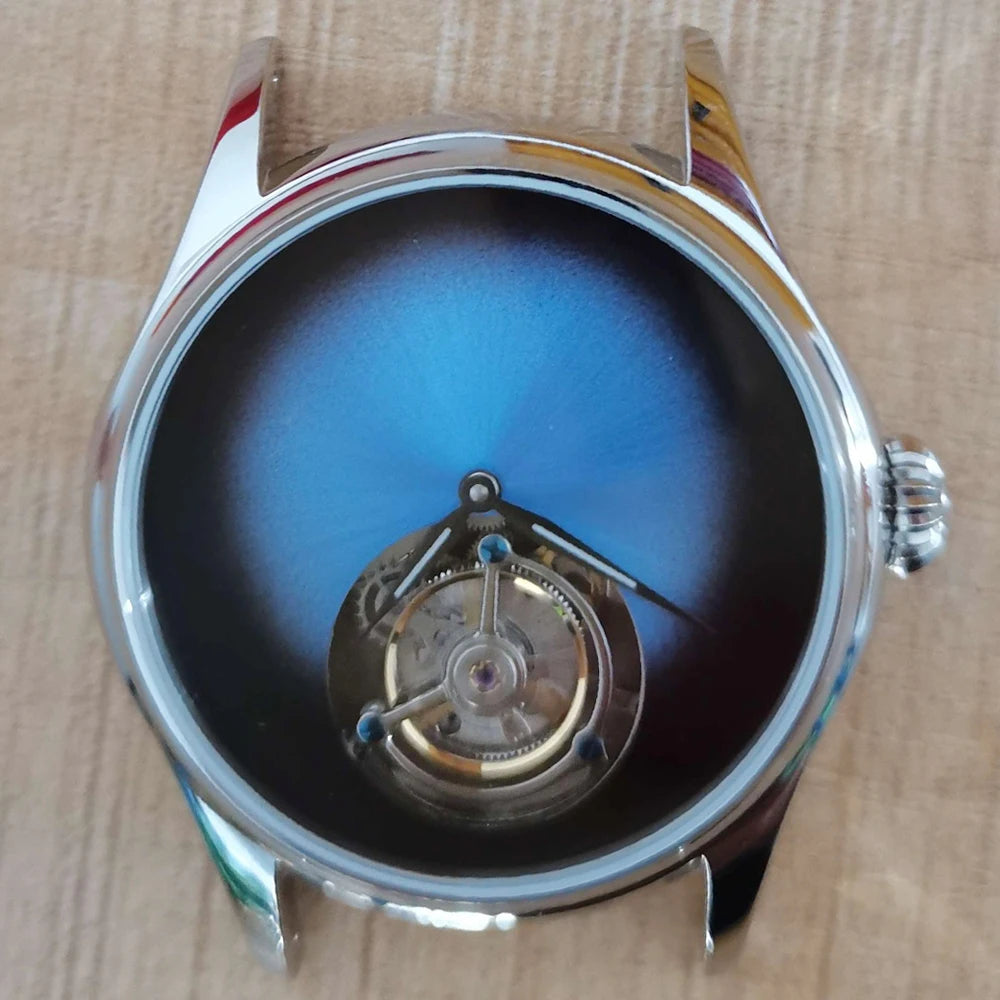 AESOP Flying Tourbillon Skeleton Watch For Men Mekanisk vattentät herrklocka Lyxigt urverk Rostfritt stål