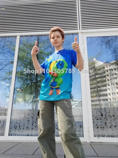 Anime Fortnite T-Shirts Girl Clothing T Shirt Boys White Cartoon Tees Baby Summer Shirts Cute Printed Tops Costume