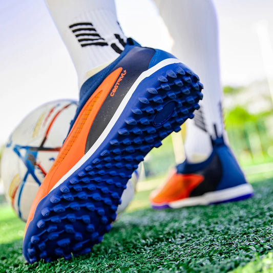 Chuteiras de Futebol TF Novas para Homem, Resistentes e Respiráveis, para Campo Society e Treino, com Pitons, Qualidade Premium